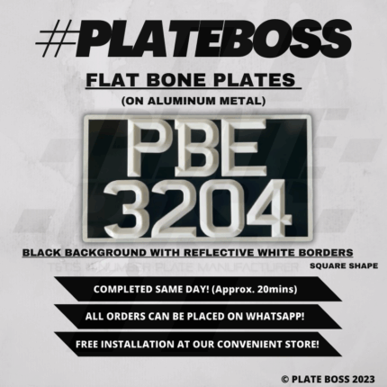Black Background With Reflective White Borders