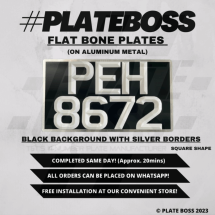 Black Background With Silver Borders