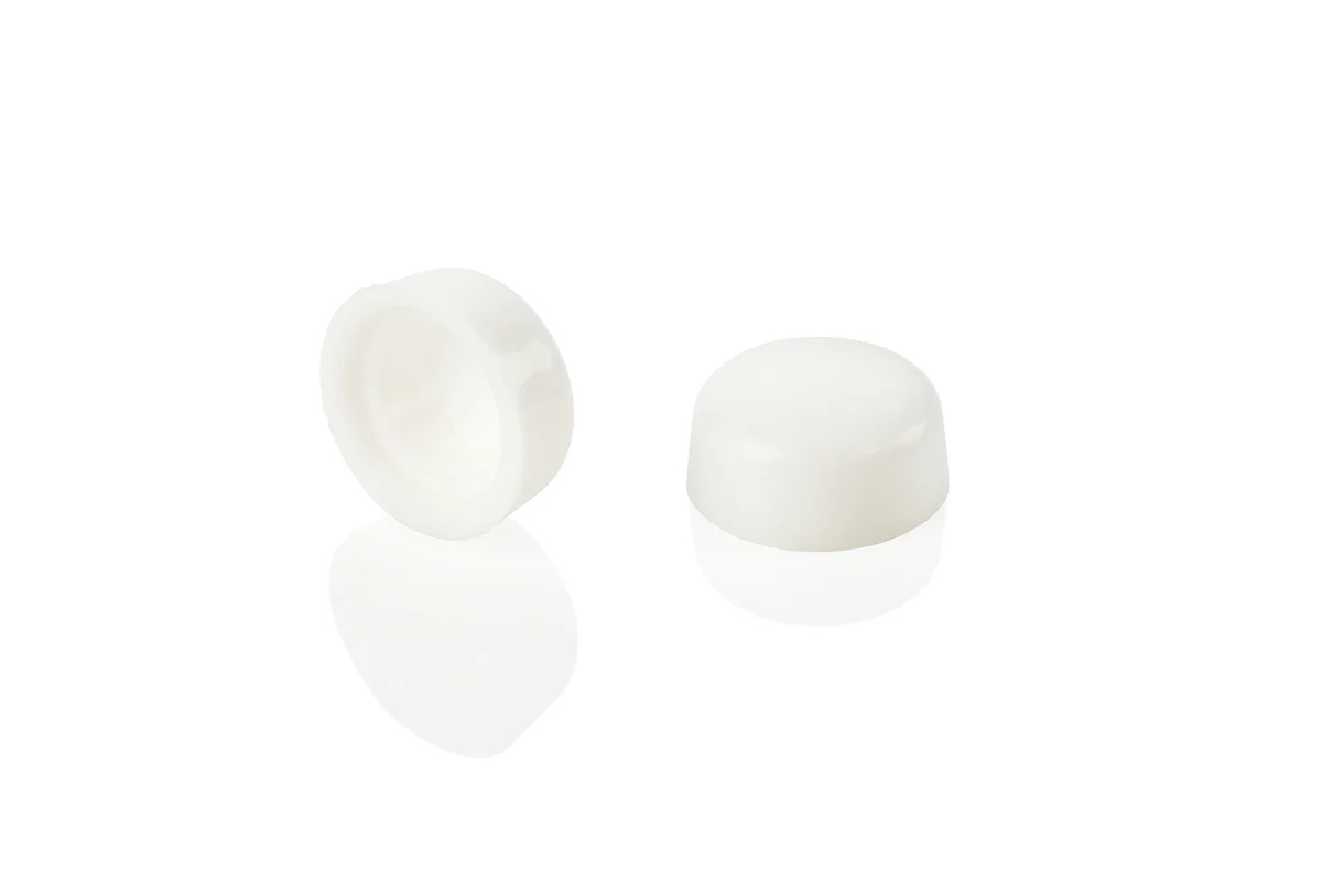 White Bolt Caps